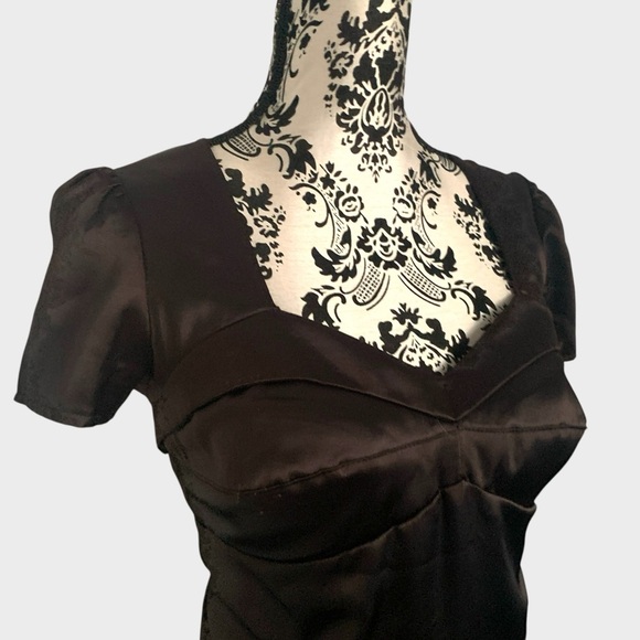 NWT Vintage 90s Y2K Le Château Satin Dress - Picture 4 of 7